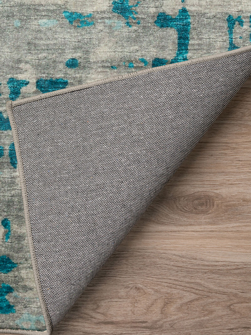 Brisbane BR5 Teal 3' x 5' Rug