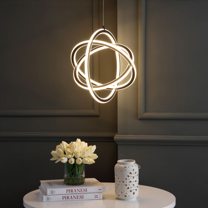 Orbit 16.5" Adjustable Integrated LED Metal Pendant
