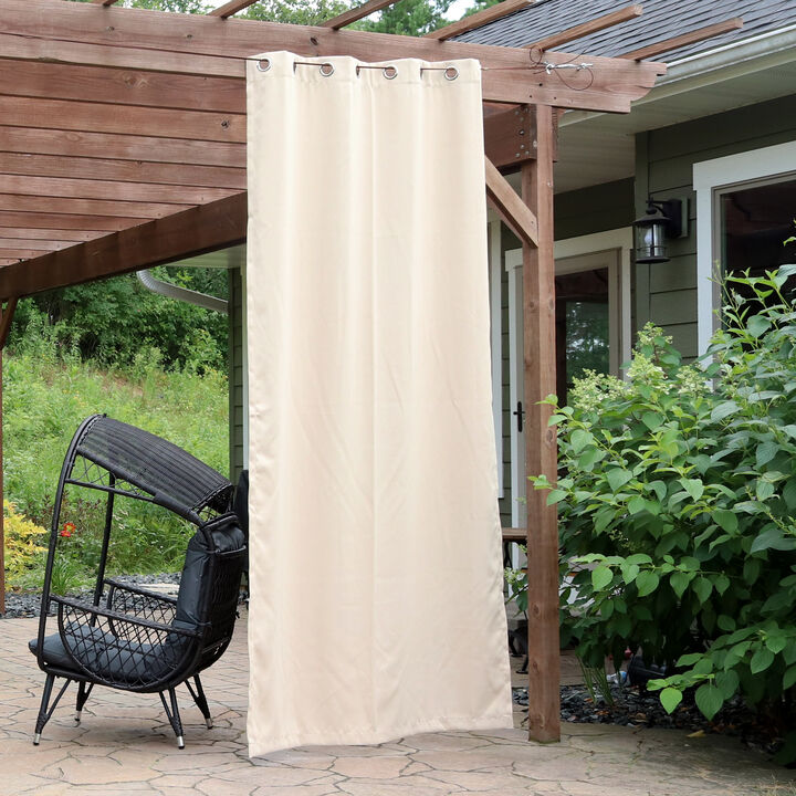 Sunnydaze Room Darkening Curtain Panel - Beige - 52 in x 108 in