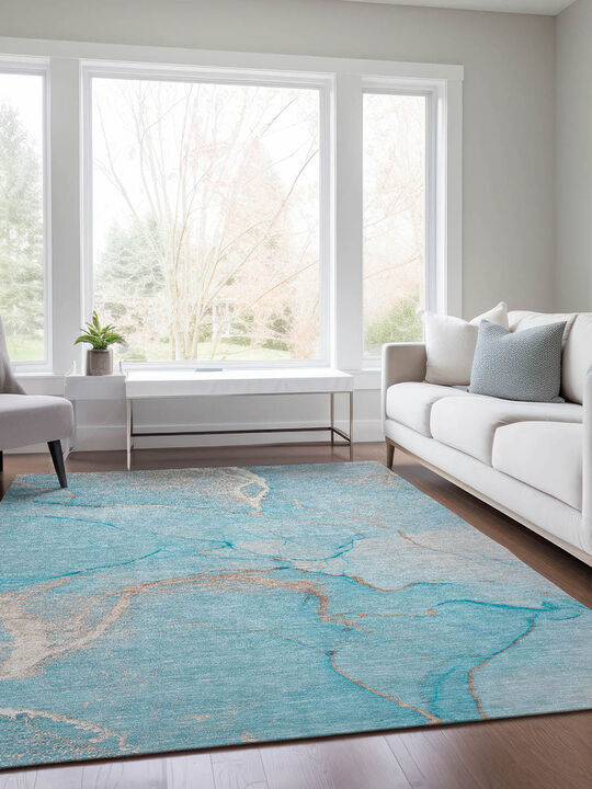 Odyssey OY7 Teal 10' x 14' Rug