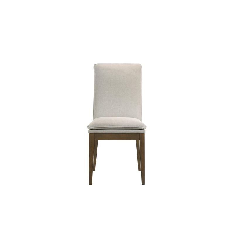 New Classic Furniture Maggie Dining Chair W/Natural Cushion-Walnut