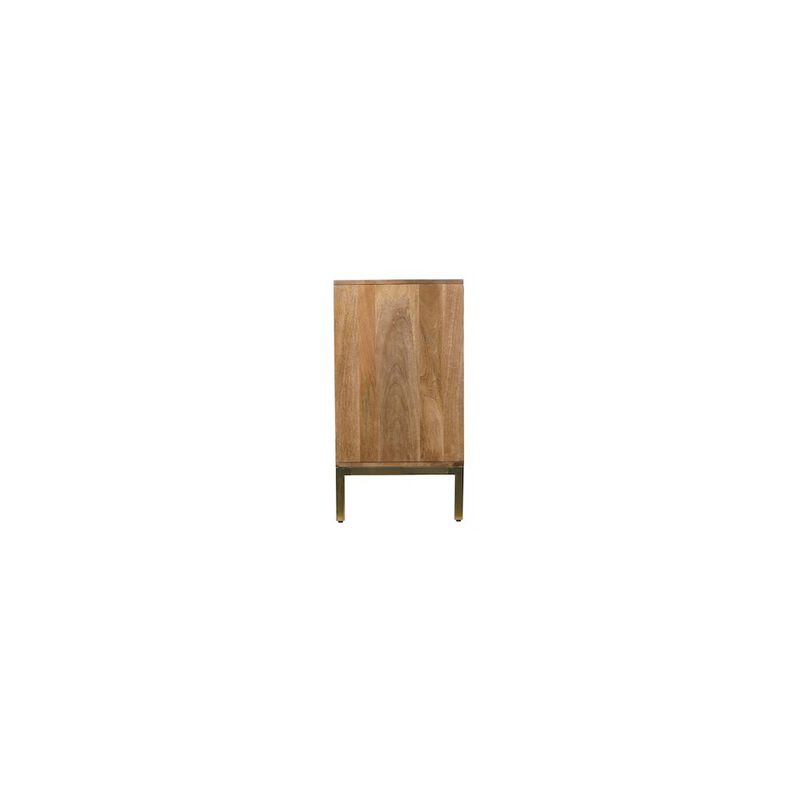 Jofran Asher 69 Solid Wood Mid-Century Modern Curved Arch Sideboard Cabinet