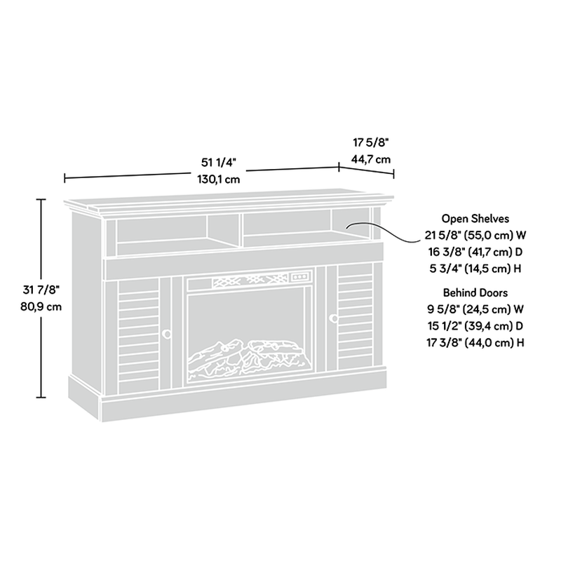Harbor View Fireplace Credenza