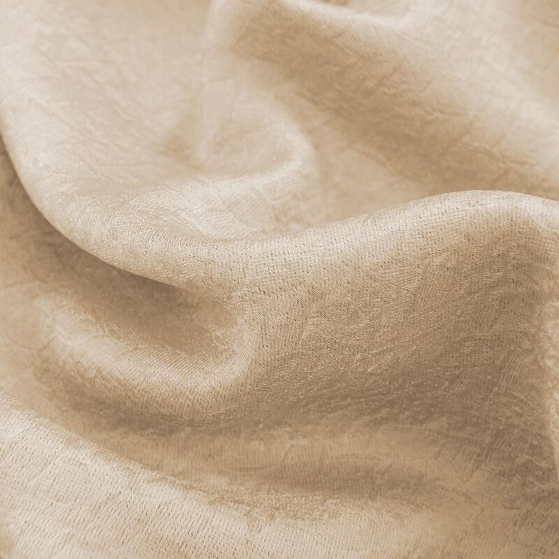 Olivia Gray Lydia Matte Embossed One Blackout Panel - 52"x95", Beige