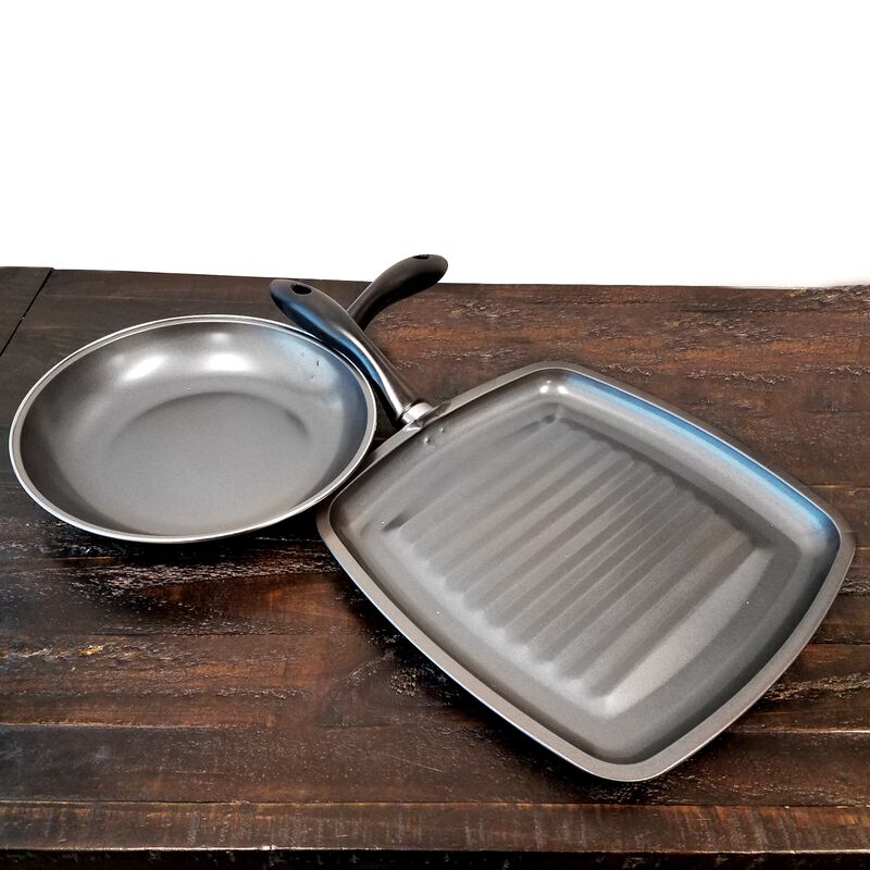 Gibson Westleton  2 piece Cookware Set Black