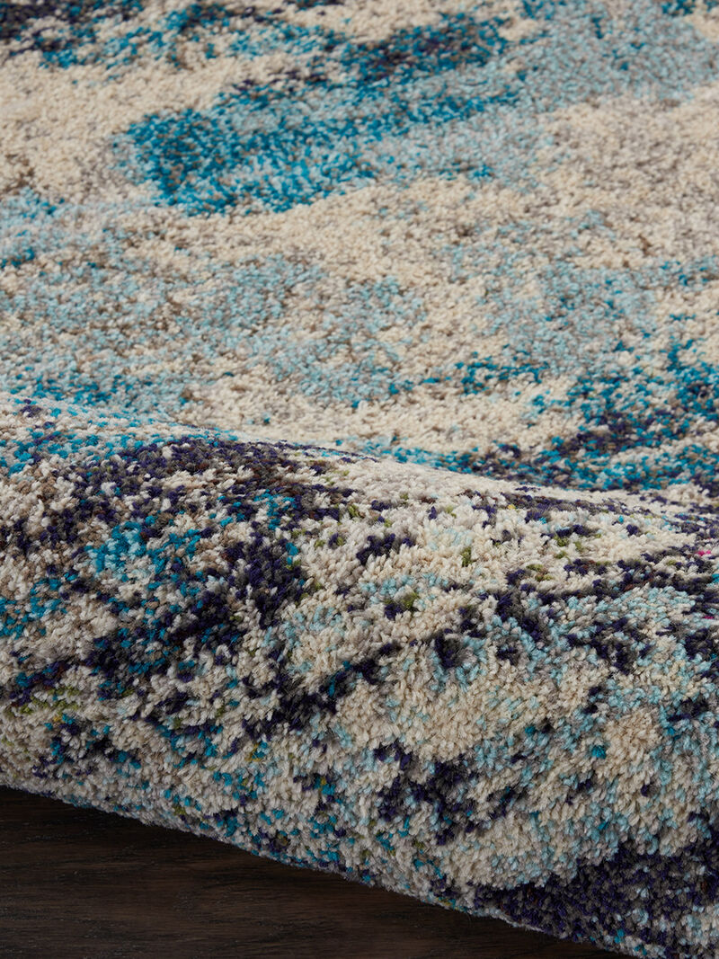 Celestial CES02 Ivory/Blue 6'7" x 9'7" Rug