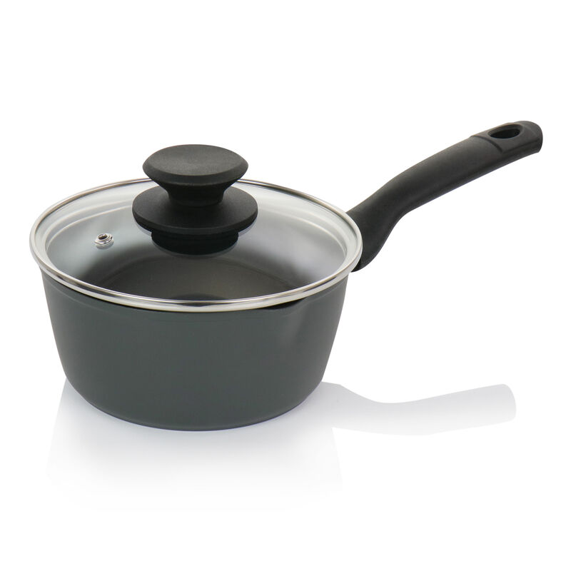 Oster Kingsway 5 Piece Aluminum Nonstick Cookware Set in Black