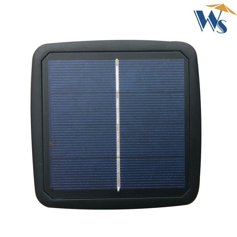 10 X 6.5FT Rectangular Patio Solar LED Lighted Outdoor Umbrellas With Crank And Push Button