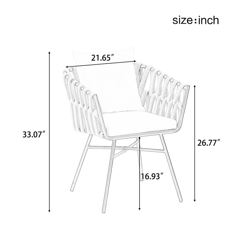 Merax Outdoor Patio Dining Table Chairs Set
