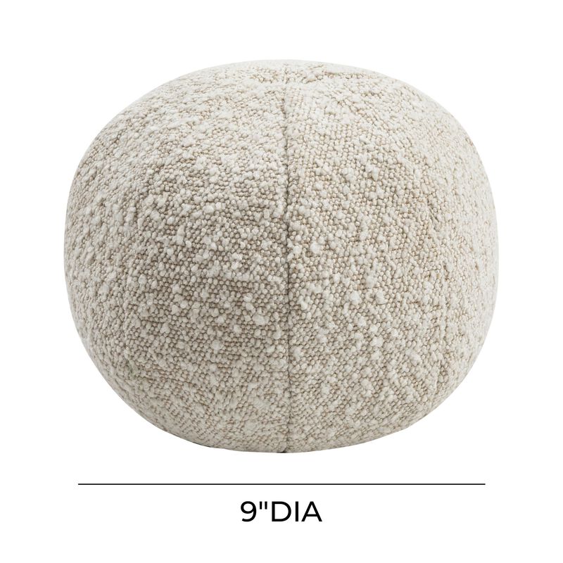 Boba Cream Vegan Shearling 9" Pillow
