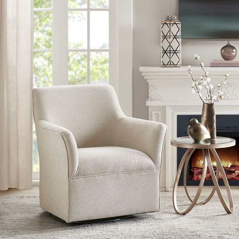 Gracie Mills Adyson Modern Comfort Swivel Glider Chair