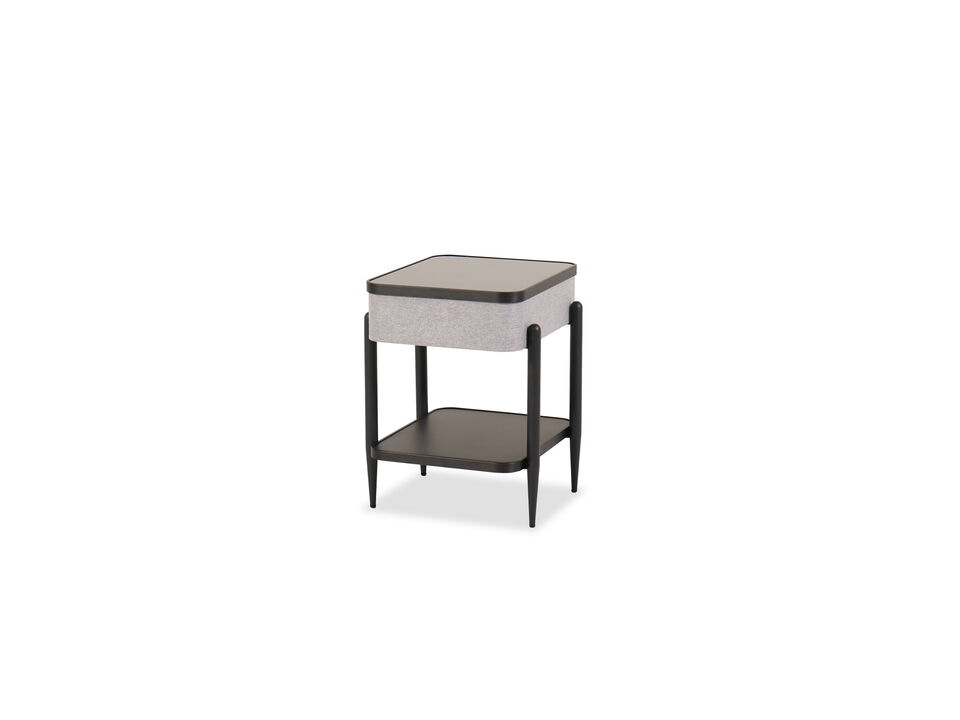 Jorvalee Built-In Speaker Accent Table with Wireless and USB charging