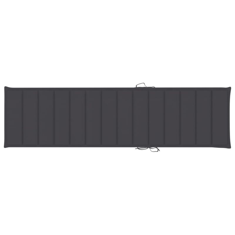 vidaXL Sun Lounger Cushion Anthracite 78.7"x19.7"x1.6" Fabric
