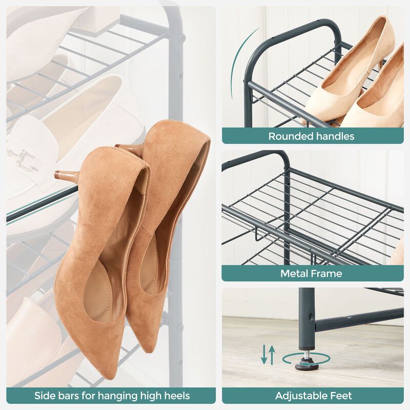 Stackable Shoe Rack - Space-Saving Shoe Organizer for Efficient Storage