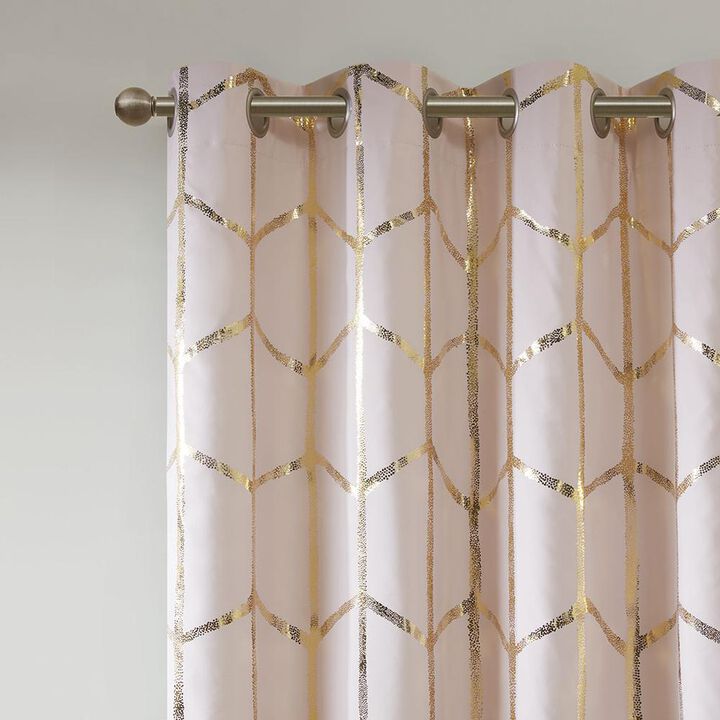 Belen Kox Metallic Printed Total Blackout Window Panel, Belen Kox