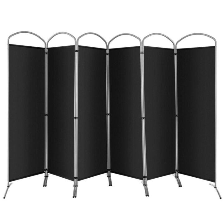 Hivvago 6.2Ft Folding 6-Panel Room Divider for Home Office Living Room