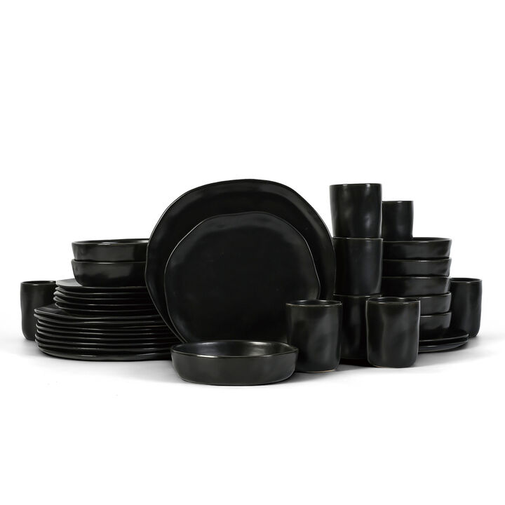 Stone by Mercer Project Hekonda Stoneware 32 Piece Dinnerware Set Stone by Mercer Project Hekonda Stoneware 32 Piece Dinnerware Set