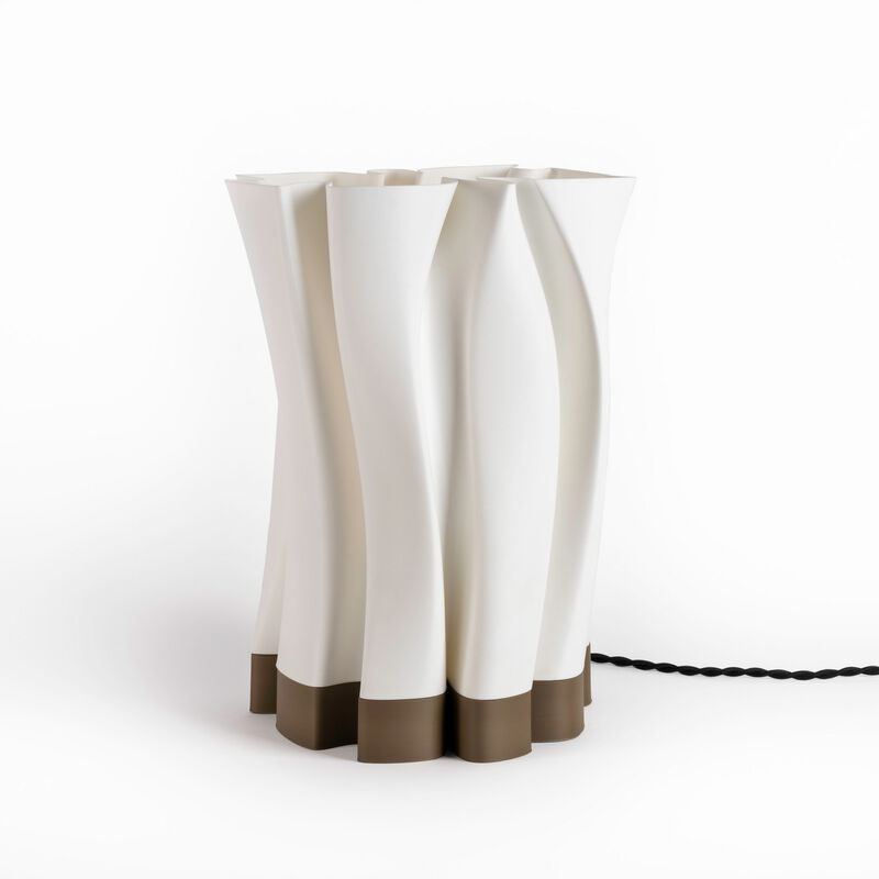 Flame Modern Bohemian Plant-Based PLA 3D Printed Dimmable LED Table Lamp
