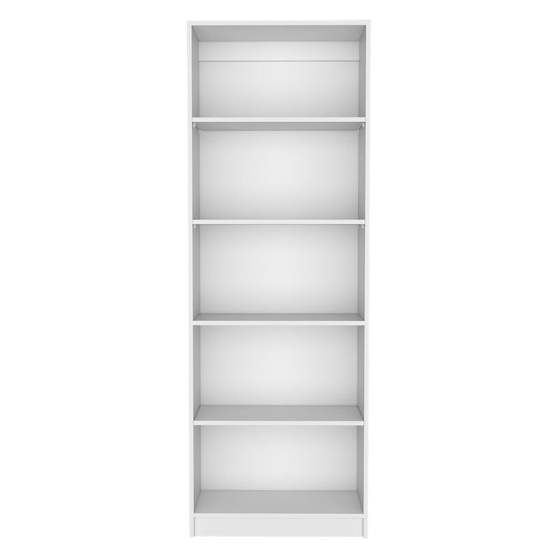Home 4 Shelves Bookcase with Multi-Tiered Storage -White