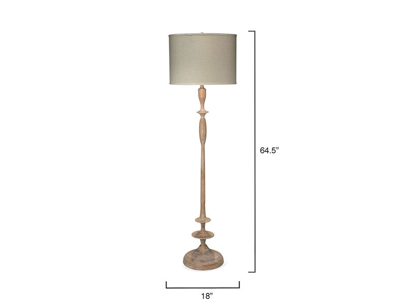 Petite Paro Wood Floor Lamp