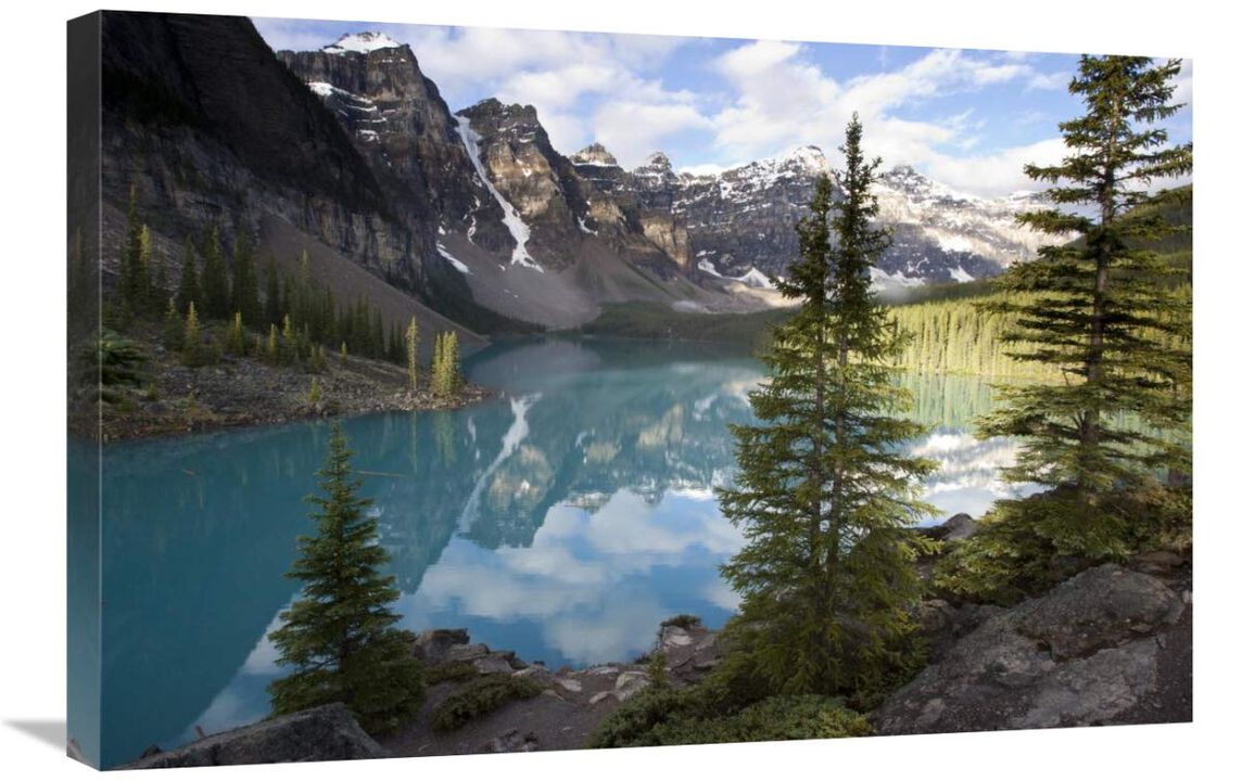 Moraine Lake in the Valley of the Ten Peaks, Banff National Park, Alberta, Canada-Canvas Art-30x20