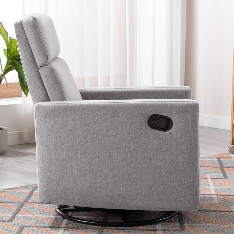 Merax Modern Upholstered Rocker Nursery Chair
