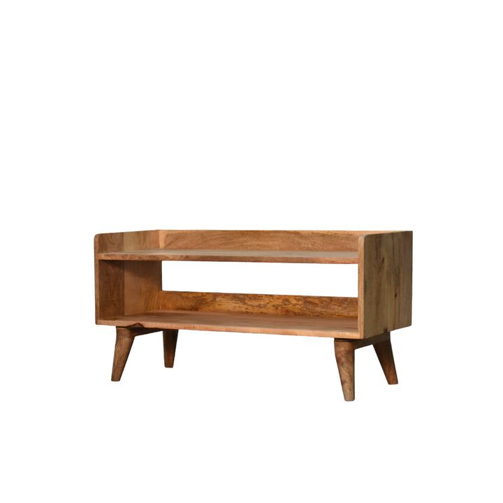 Oak-ish Nordic Solid Wood Storage Bench