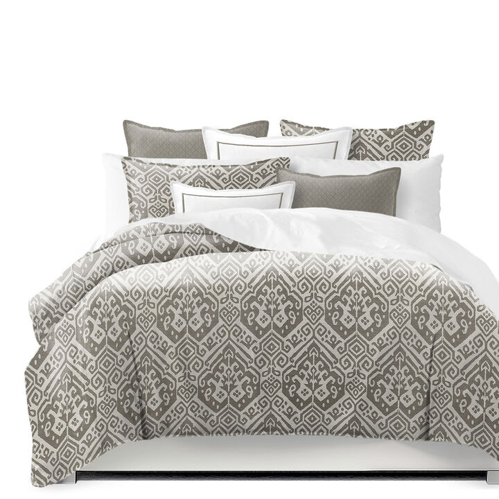 6ix Tailors Fine Linens Teagan Truffle Coverlet Set