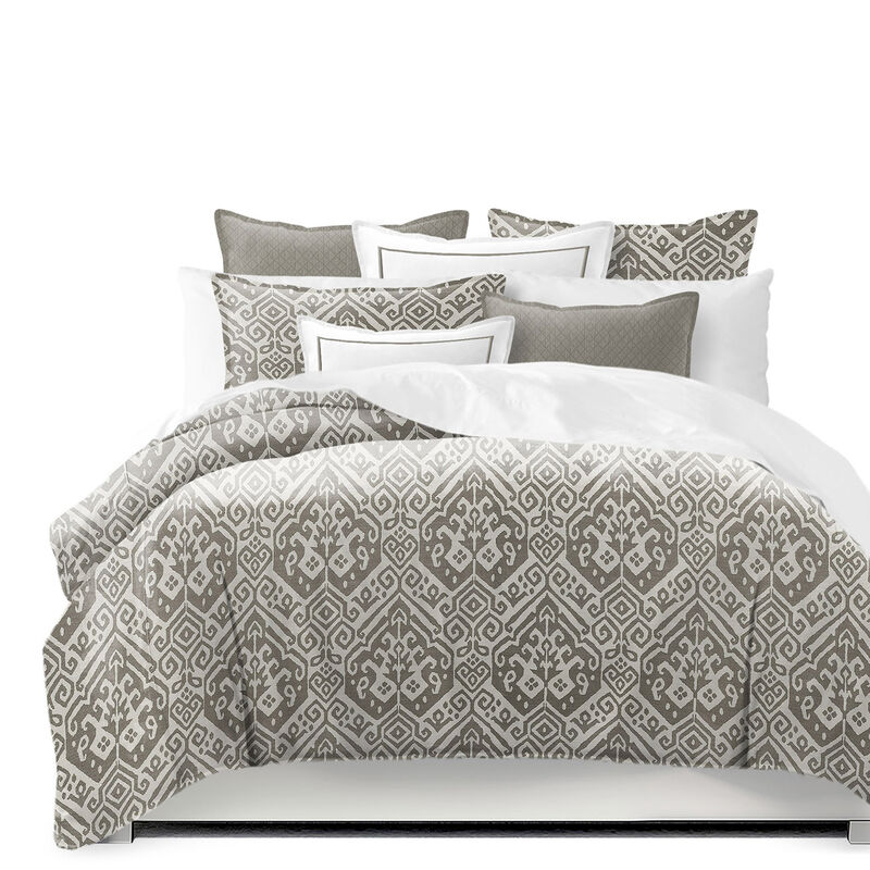 6ix Tailors Fine Linens Teagan Truffle Coverlet Set