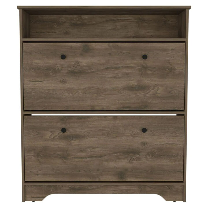 DEPOT E-SHOP Wayne Shoe Rack, One Open Shelf, Superior Top