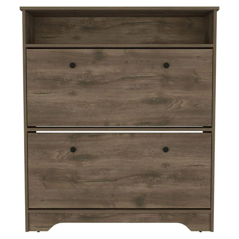 DEPOT E-SHOP Wayne Shoe Rack, One Open Shelf, Superior Top