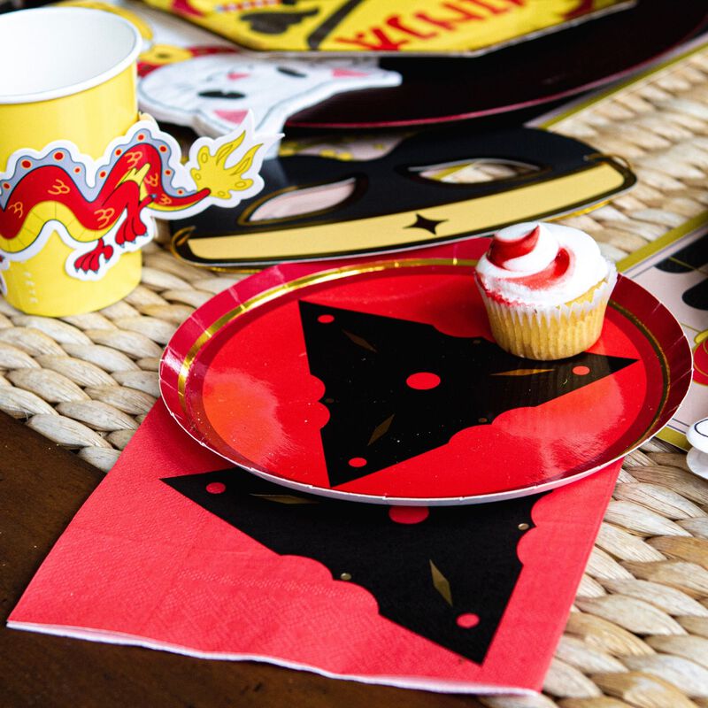 Ma Fete Ninja Paper Dessert Plates 7", (8)