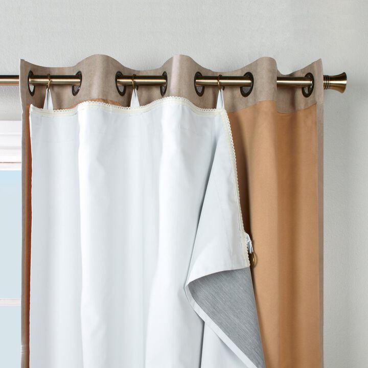 Ultimate Thermal Energy Saving Blackout Window Curtain Single Panel Liner by Thermalogic