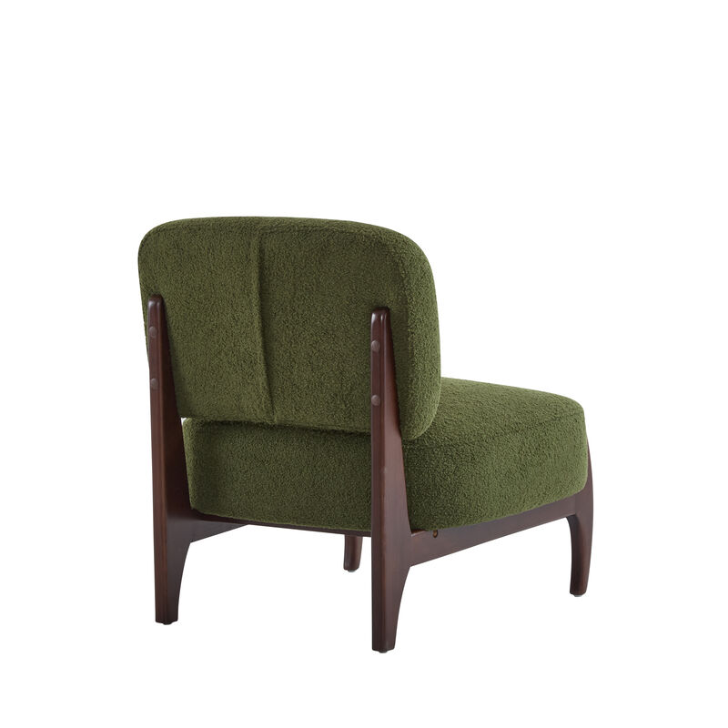 Merax Modern Boucle Accent Chair for Living Room, Bedroom