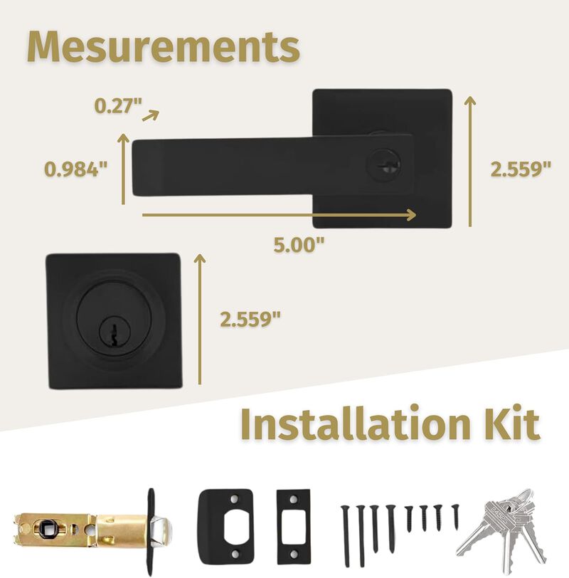 Mega Handles | Robell Lever and Deadbolt Entry Combo