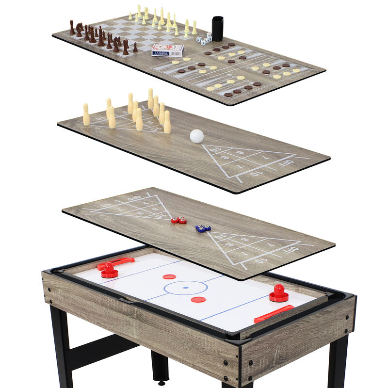 Sunnydaze 10-in-1 Multi Game Table - 49.5"