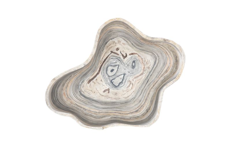 Cast Gray Medium Onyx Bowl in Faux Finish