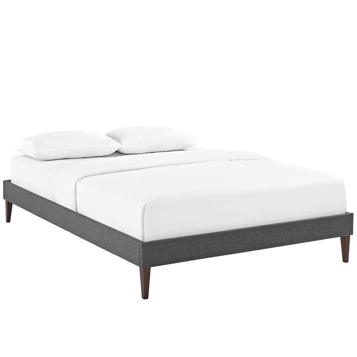 Modway - Tessie Full Fabric Bed Frame with Squared Tapered Legs