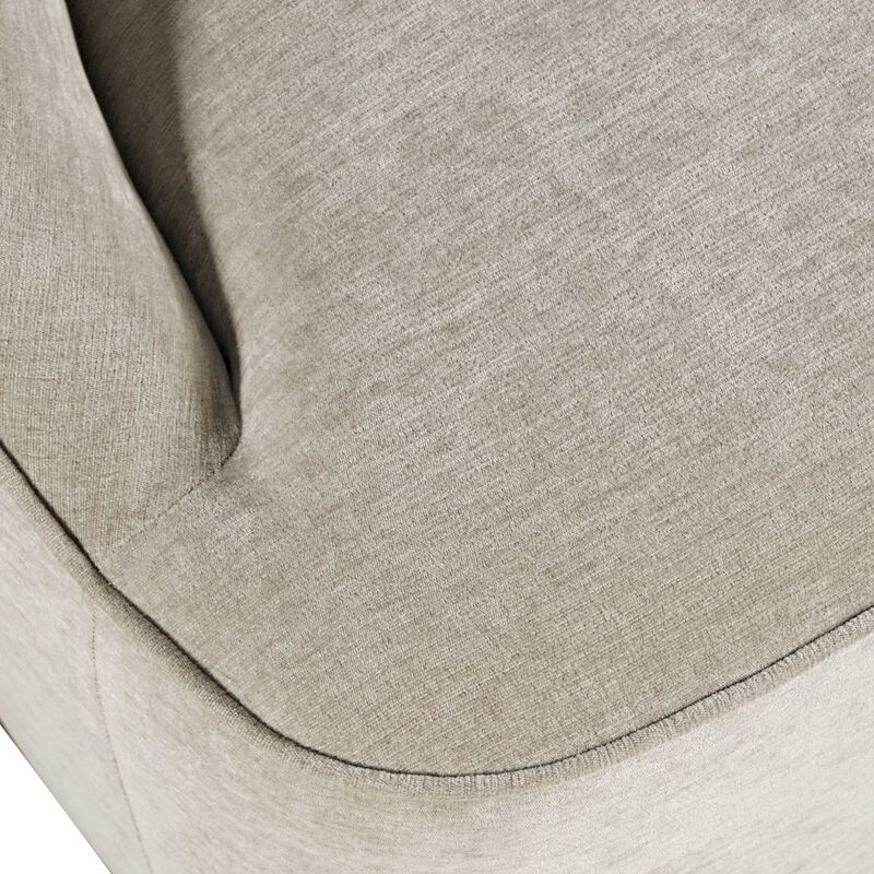 Jofran Lulu Mid-Century Modern Upholstered Casual Swivel Accent Chair