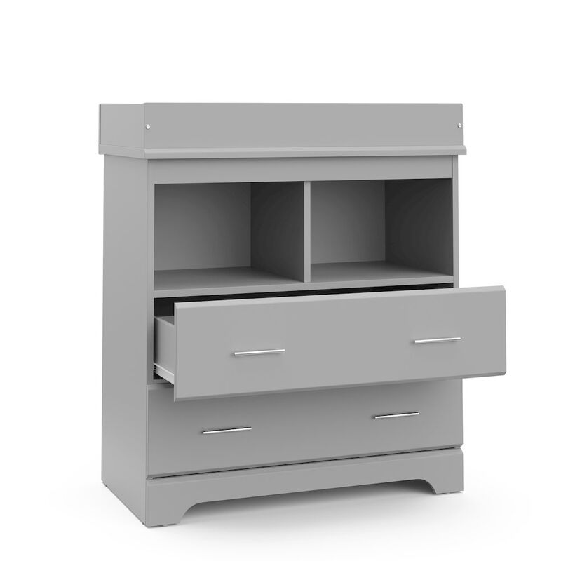 Storkcraft Brookside 2 Drawer Changing Chest - Pebble Gray