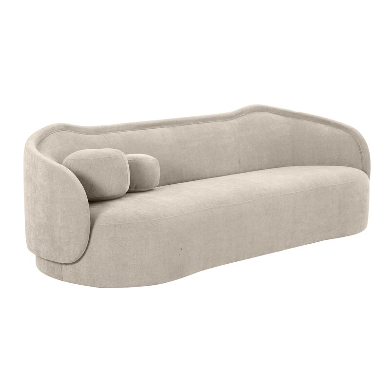 Circe Mauve Textured Velvet Sofa