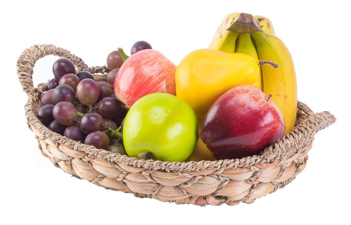 Set of 4 Seagrass Fruit Bread Basket Tray with Handles, Small