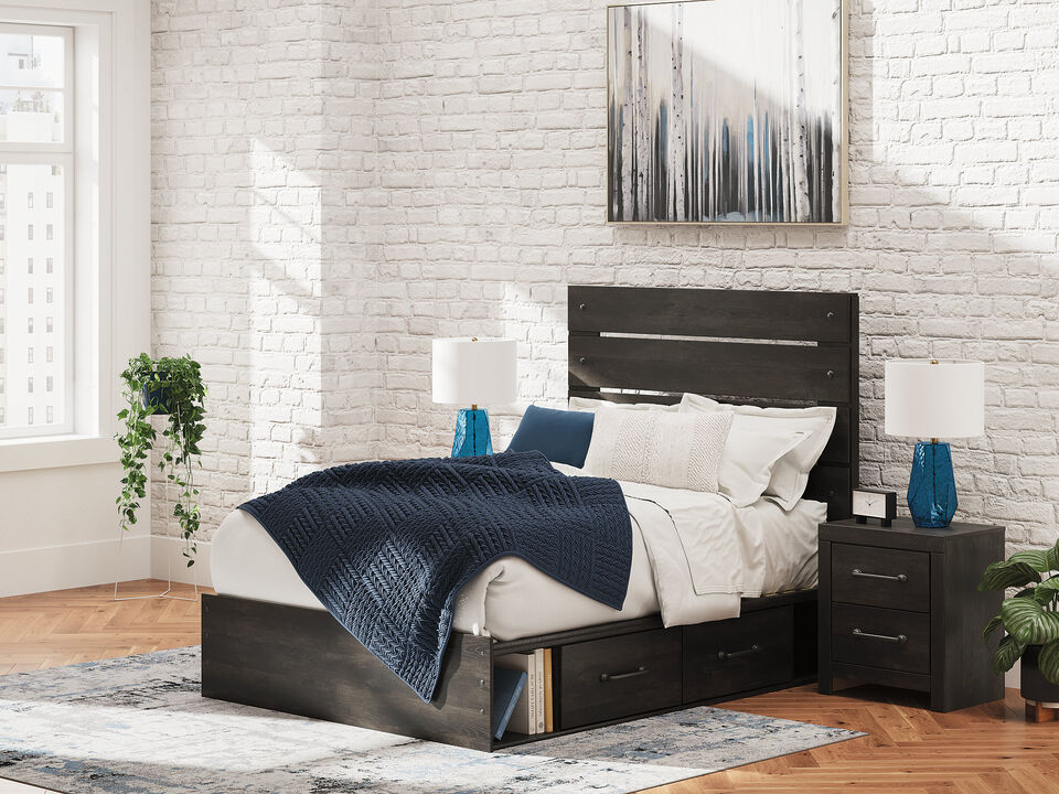 Delmorta Full Panel Storage Bed