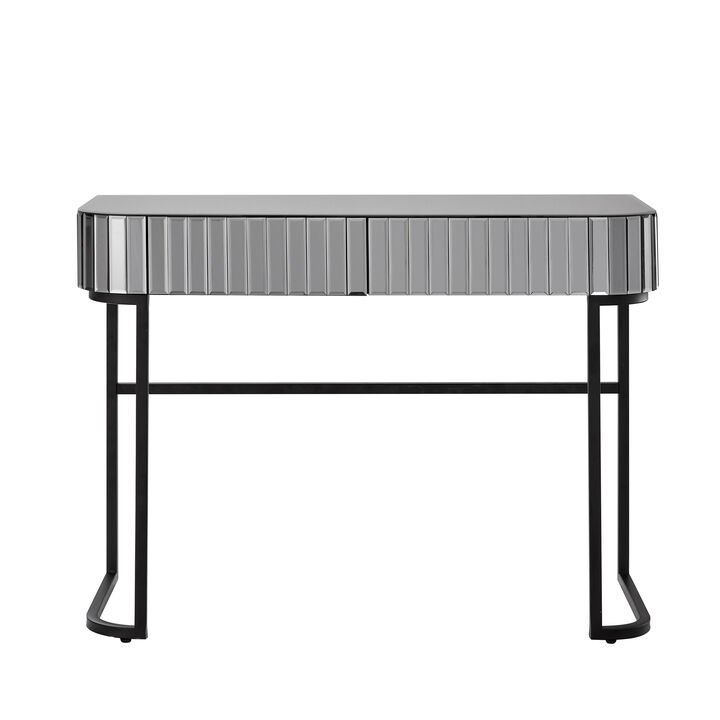 Merax Makeup Vanity Table with Stainless Steel Base