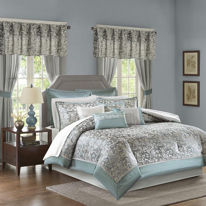 Belen Kox 24-Piece Paisley Jacquard Comforter Set, Belen Kox