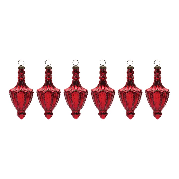 Drop Christmas Ornament for Holiday Tree Decoration (Set of 6)