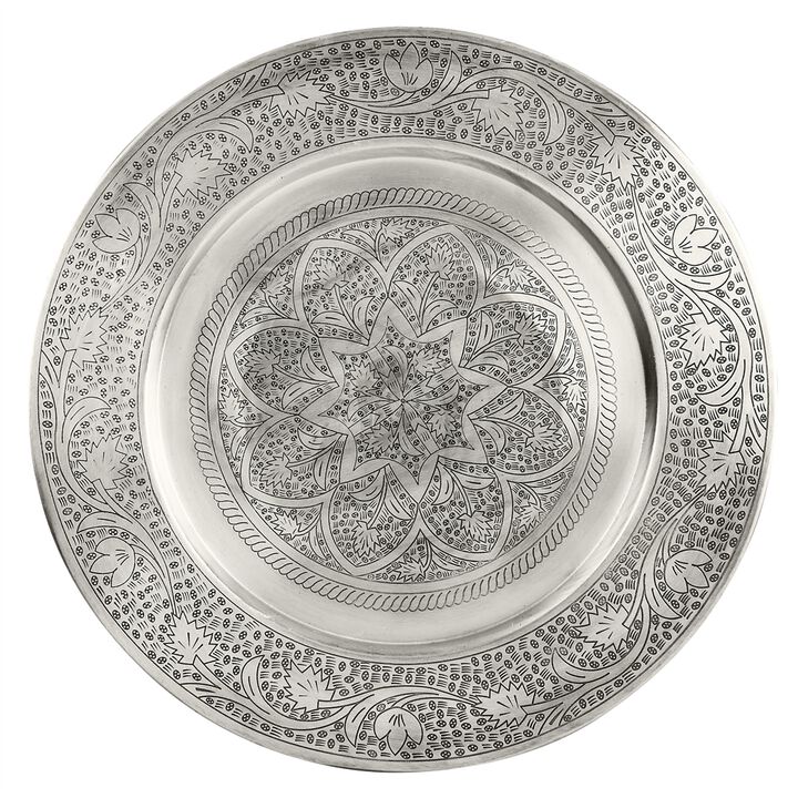 Moroccan Tea-Inspired Metal Tray Table, Belen Kox