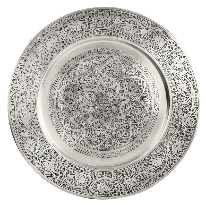 Moroccan Tea-Inspired Metal Tray Table, Belen Kox