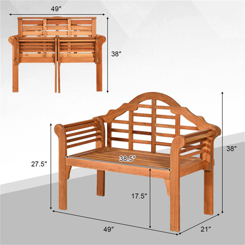 Foldable Garden Bench – Space-Saving Outdoor Seating for Patio & Backyard