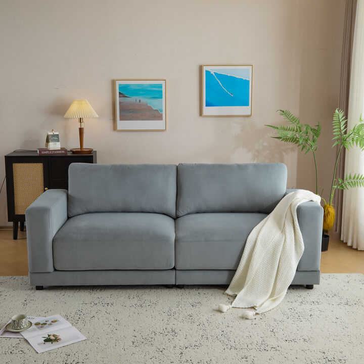 Merax Modern Fabric Loveseat Sofa